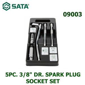 Kunci Shock Sok Busi 5 Pcs 09003 3/8" Dr Spark Plug Socket Sata Tools