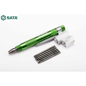 Obeng Presisi 03141 6Pc Precision Screwdriver Sl- Ph+ Tip Sata Tools