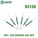 Alat Bantu Solder 03120 - 6Pc. Soldering Aid Set Sata Tools