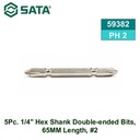 Mata Obeng Double PH 2 isi 5 pcs 59382 1/4" Hex Bits 65 mm #2 Sata