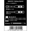 Tool Kit Wera 05004090001 Zyklop Hybrid Ratchet Set 1/2" Metric 13 Pcs