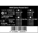 Bit Set Zyklop Pocket Set 2 Wera 05004281001 3/8" Sq x 1/4" Hex 18 Pc