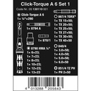 Torsi Torque Klik Set Wera 05130110001 Click-Torque A 6 Set 1 - 20 Pcs