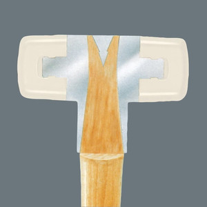 Palu Nylon Wera 05000315001 Soft-faced Hammer "101" #3 33x96x280mm