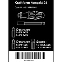 Obeng Bits Set Wera 05134491001 Kraftform Kompakt 28 With Pouch 6 Pc