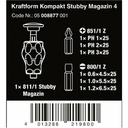 Obeng Bit Stubby Magnet Set Wera 05008877001 Kompakt Stubby - 6 Pc