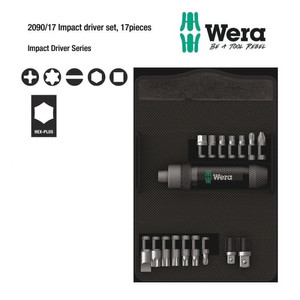 Obeng Ketok Set Wera 05072017001 Impact Driver Series Set - 17 Pc