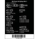 Obeng Bit Ratchet Set Wera 05073640001 Bit-Check 30 Zyklop Mini 1-31Pc