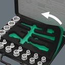Tool Kit Wera 05003645001 Zyklop Speed Ratchet Set 1/2" Metric 37Pc