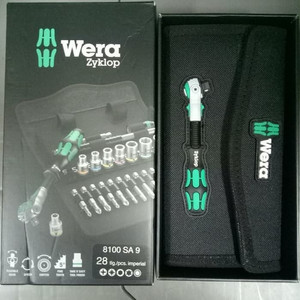 Tool Kit Wera 05004019001 Zyklop Speed Ratchet, 1/4" Imperial 28Pcs