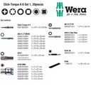 Torsi Torque Klik Set Wera 05130110001 Click-Torque A 6 Set 1 - 20 Pcs