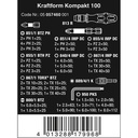 Tool Kit Set Wera 05057460001 Screwdriver Kraftform Kompakt 100 - 52Pc