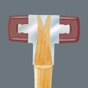 Palu Urethane Wera 05000515001 Soft-Faced Hammer "102" #3 33x96x280 mm
