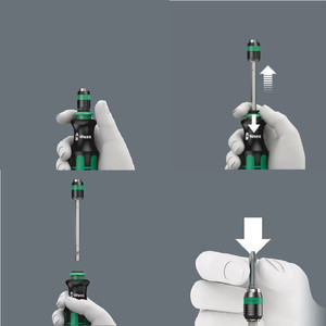 Obeng Hex 1/4" x 133 mm Wera 05051482001 817 R Bitholding Screwdriver