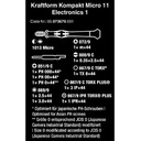 Obeng Micro Set Wera 05073676001 Kompakt Micro 11 Electronics 1, 11 Pc