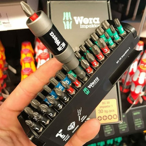 Obeng Impact Set Wera 05057690001 Wera Bit-Check 30 Impaktor 1 - 30 Pc