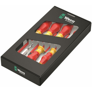 Obeng Testpen Wera 05136300001 Screwdriver Tester Electrical VDE 6 Pc