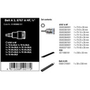 Socket Bintang Wera 05003882001 Torx Zyklop Bit Socket Set 1/4" Drive