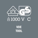 Gagang Obeng VDE Wera 05003990001 Blade-Holding Handle 9 x 102 mm VDE