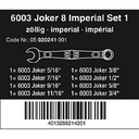 Kunci Ring Pas Inch Set Wera 05020241001 Joker Imperial - 8 Pc