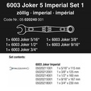 Kunci Ring Pas Inch Set Wera 05020240001 Joker Imperial - 5 Pc