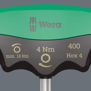 Kunci T Hex Torque-Indicator 4x60mm Wera 05005080001 Tip 4.0 Nm - 18Nm