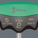 Kunci T Hex Torque-Indicator 4x60mm Wera 05005080001 Tip 4.0 Nm - 18Nm