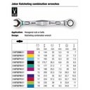 Kunci Ring Pas Ratchet SW 17 x 224 mm Wera 05073277001 Joker