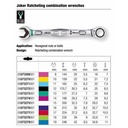 Kunci Ring Pas Ratchet SW 14 x 188 mm Wera 05073274001 Joker