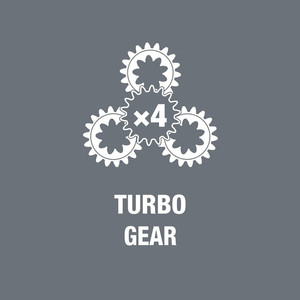 Obeng Turbo Hex 1/4" x 146 mm Wera 05057480001 826 T Kraftform Turbo