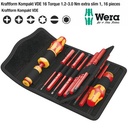 Obeng Torsi VDE Set Wera 05135906001 Torque 1.2-3.0 Nm Extra Slim 16pc
