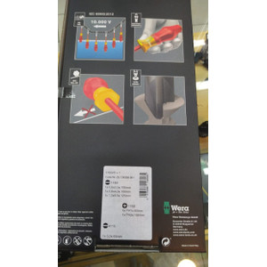 Obeng Testpen Wera 05136300001 Screwdriver Tester Electrical VDE 6 Pc
