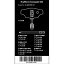 Kunci Obeng T Set Wera 05057470001 Kraftform Kompakt 400 , 17 Pc