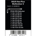 Kunci L Hex-Plus Metric Set Wera 05133164001 Ball Point L-Key, 9 Pc