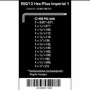 Kunci L Hex-Plus Inch Set Wera 05021728001 Ball Point L-Key, 13 Pc