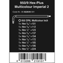 Kunci L Hex-Plus Inch Set 9 Pc 05022640001 Ball Point L-Key Wera