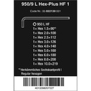 Kunci L Hex-Plus HF Metric Set 9 Pc 05022130001 L-Key Wera