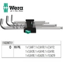 Kunci L Hex-Plus Metric Set Wera 05022087001 Ball Point L-Key, 9 Pc