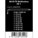 Kunci L Bintang HF Set mm Wera 05024179001 L-Keys for TORX, 9 Pcs