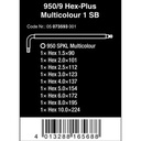 Kunci L Hex-Plus Metric Set 9 Pc 05073593001 Ball Point L-Key Wera