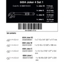 Kunci Inggris Wera 05020110001 6004 Joker 4 Set 1 self-Setting Spanner