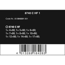 Bit Socket Hex HF Wera 05004201001 Zyklop Accessories 1/2" Drive, 9 Pc