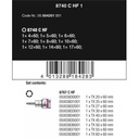 Bit Socket Bintang HF Wera 05004202001 Zyklop Accessories 1/2" D, 9 Pc