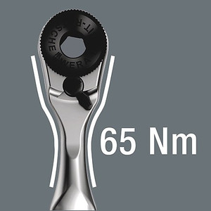 Kunci Sok 1/4" x 87 mm Wera 05073230001 Zyklop Mini 1 Bit Ratchet