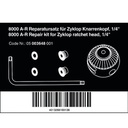 Sparepart Wera 05003648001 8000 AR Repair Kit Zyklop Ratchet Head 1/4"