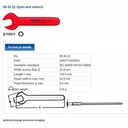 Kunci Pas Listrik 22 mm VDE 98 00 22 KNIPEX Open Jaw Wrenches