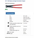 Tang Gegep 250 mm 99 11 250 KNIPEX High Leverage Concreters Nippers