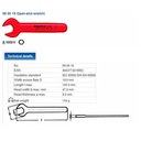 Kunci Pas Listrik 19 mm VDE 98 00 19 KNIPEX Open Jaw Wrenches