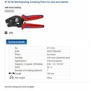Tang Crimping 97 53 09 KNIPEX Self-Adjust Insulation Crimping
