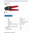Tang Crimping 97 53 08 KNIPEX Self-Adjust Insulation Crimping